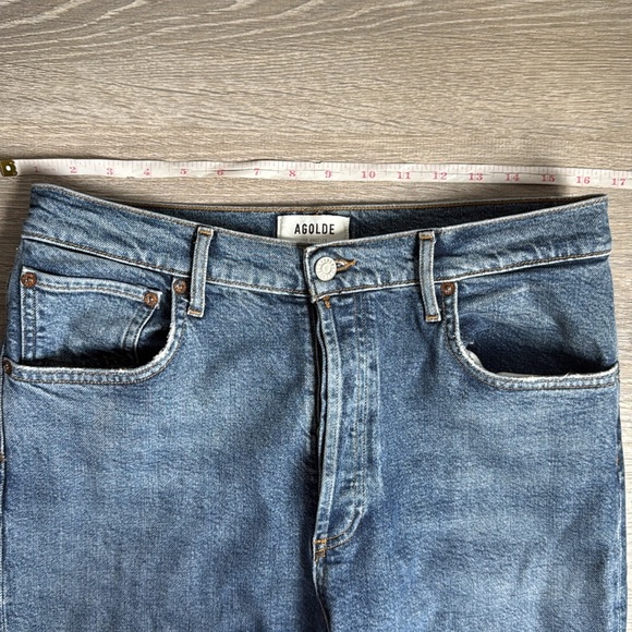 AGOLDE Riley High Rise Straight Crop in Transfer 29 - Picture 6 of 12